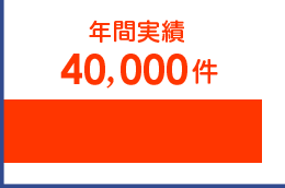 50年以上の歴史と、年間40,000件を超える施行数が語る確かな実績！